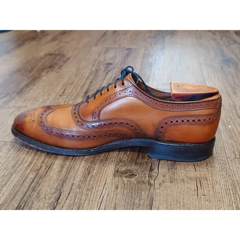 Allen Edmonds McAllister Leather Brogue Oxfords Dress Shoes Size 8.5D